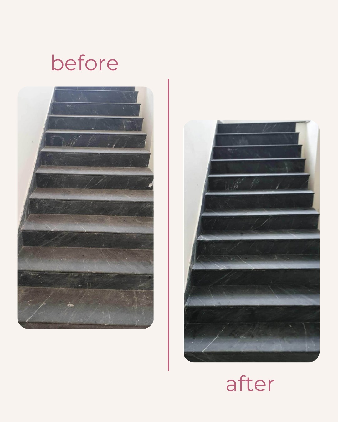 Professional staircase cleaning and restoration